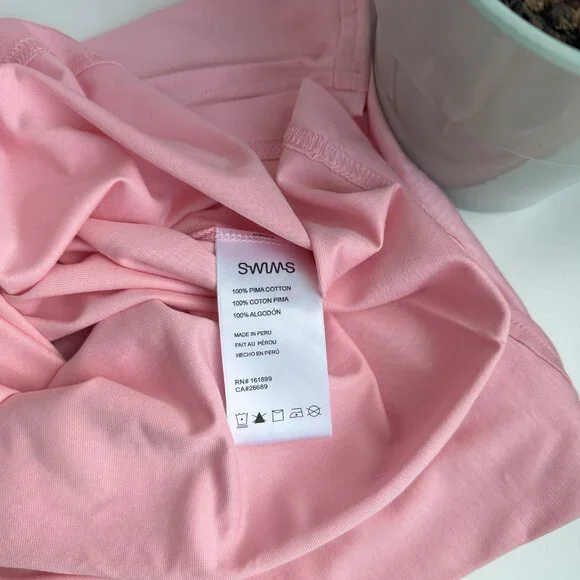 SWIMS - Men's Aksla T Shirt - Blush Pink (M) - Picture 6 of 10